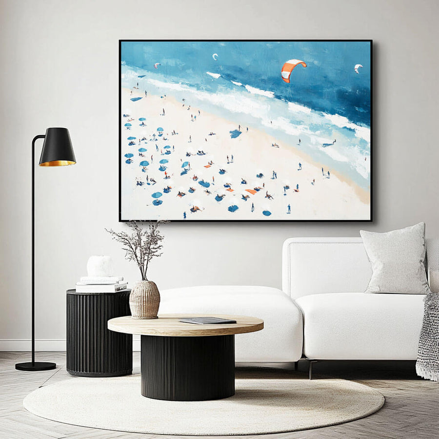 Large Seascape Canvas Art - Beach Week