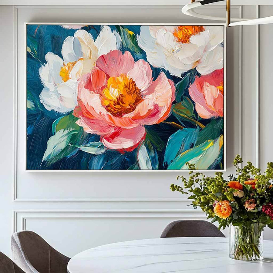Colorful Flowers Abstract Art - Eternal Love I