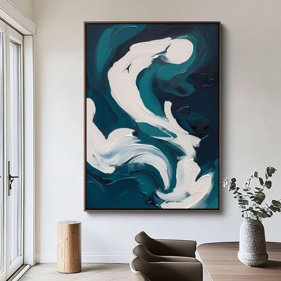 Abstract Canvas Wall Art - Ethereal Convergence