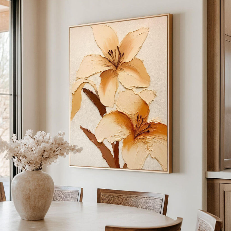 Modern Flower Art Painting - Expressive Floral