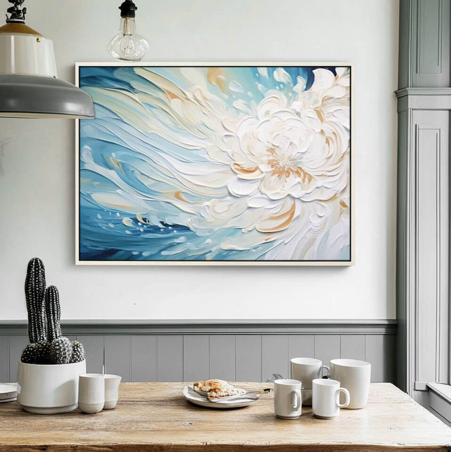 Abstract Wall Art Painting - Flowing Flowers