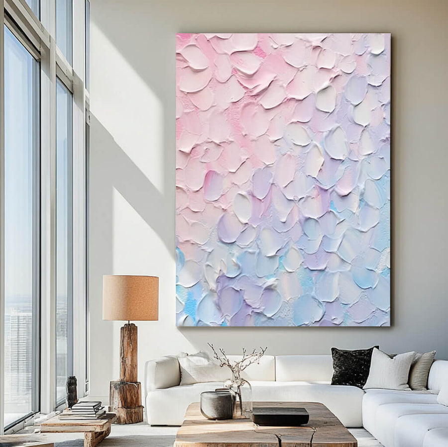 Colorful Abstract Art on Canvas - Fluid Petals