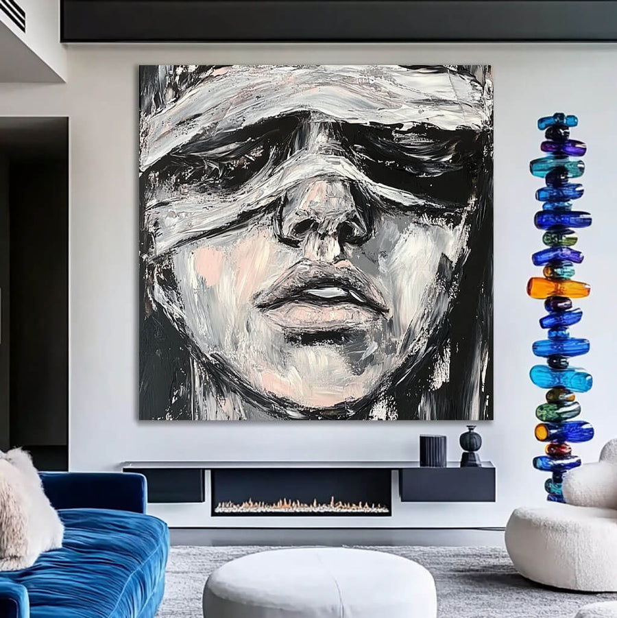 Abstract Figure Wall Art Painting - Her I