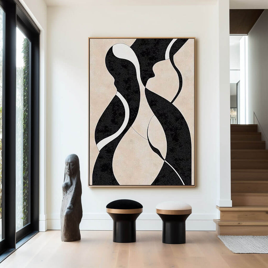 Original Minimalist Abstract Art Painting - Illusion