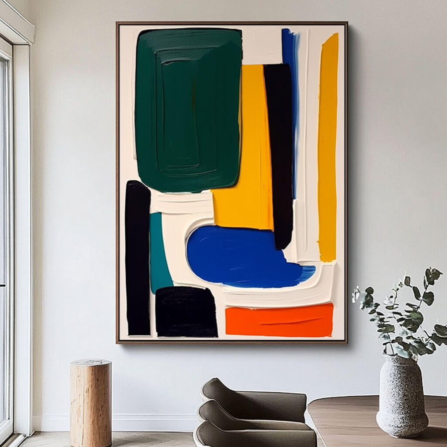 Colorful Abstract Wall Art Painting - Leave Dem Alone