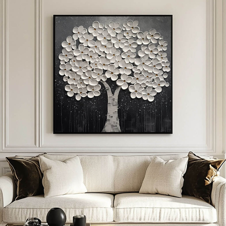 Modern Flower Art Painting - Nocturne I