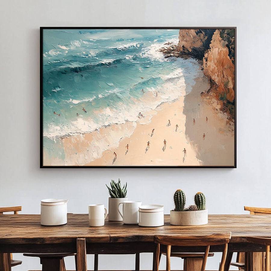 Seascape Abstract Canvas Art Painting - Tropical Holiday